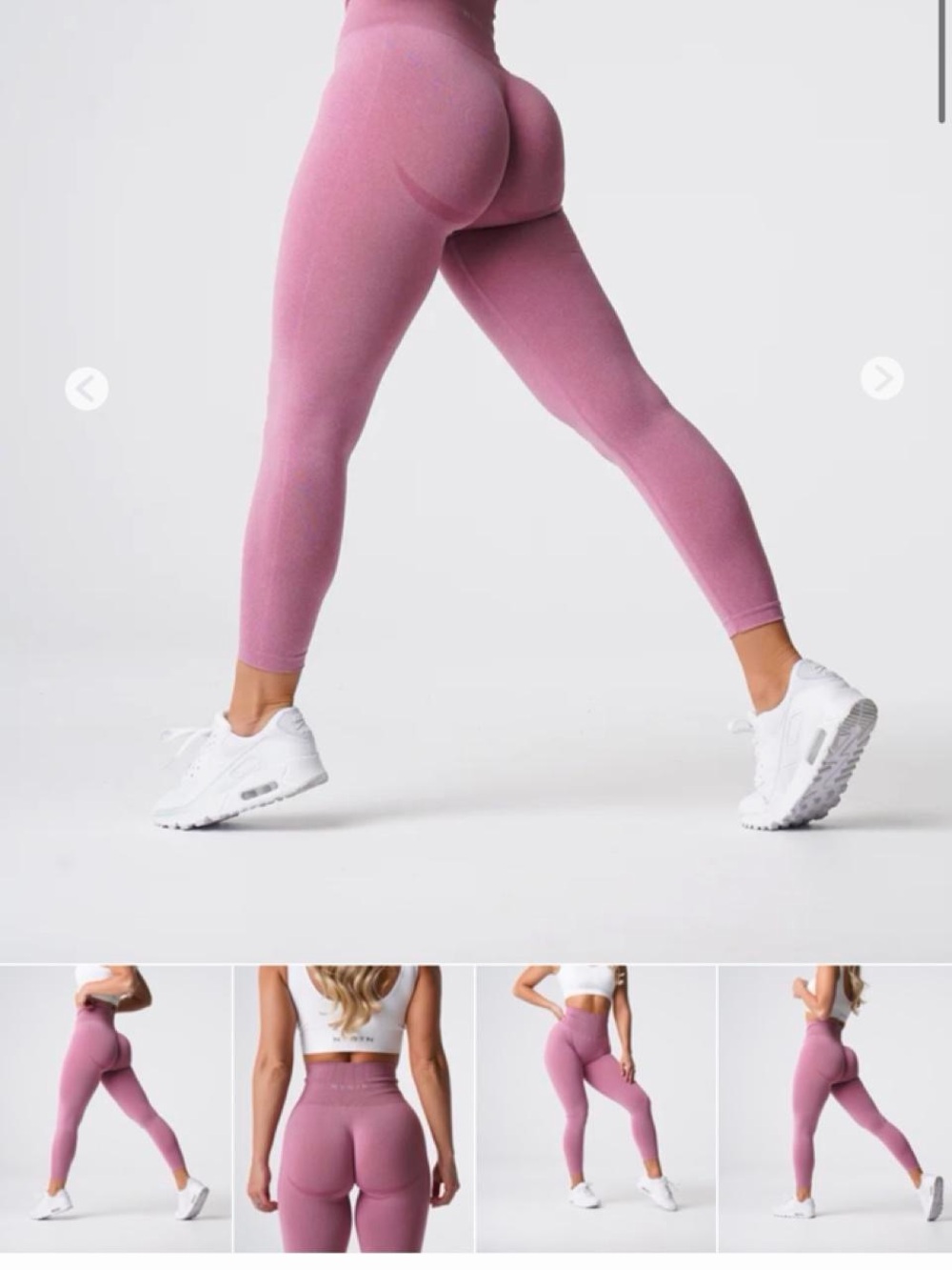 NVGTN Pastel Pink Curve Seamless Leggings